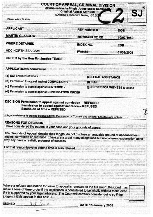 a) Single Judge Order Page 1