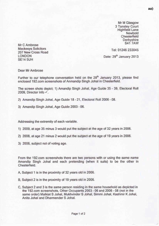 aa) Mr C Ambrose-Affray Appeal Page 1