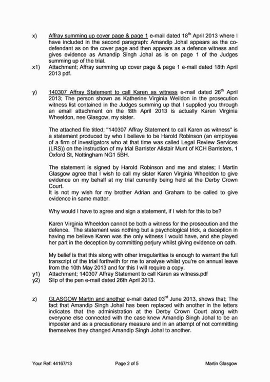 Addendum Letter Posted To ECHR 29 August 2013 Page 2