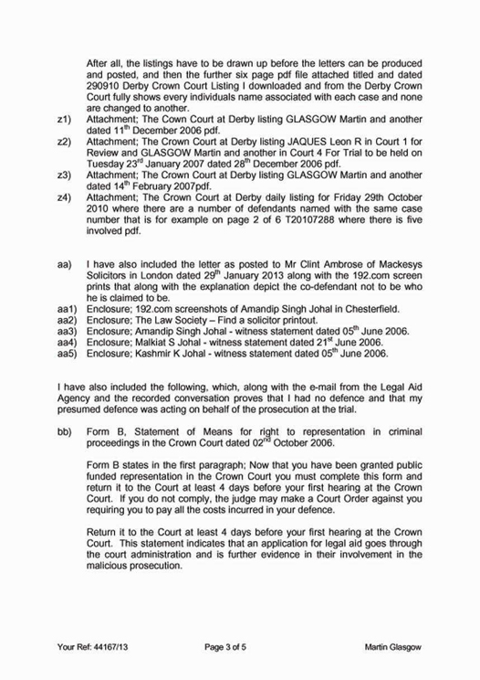 Addendum Letter Posted To ECHR 29 August 2013 Page 3