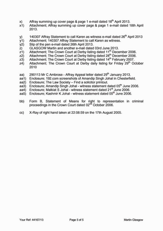 Addendum Letter Posted To ECHR 29 August 2013 Page 5