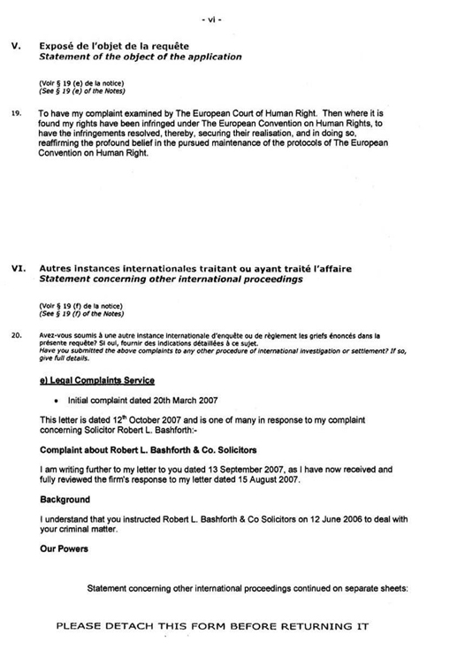 European Court of Human Rights Application Page 6