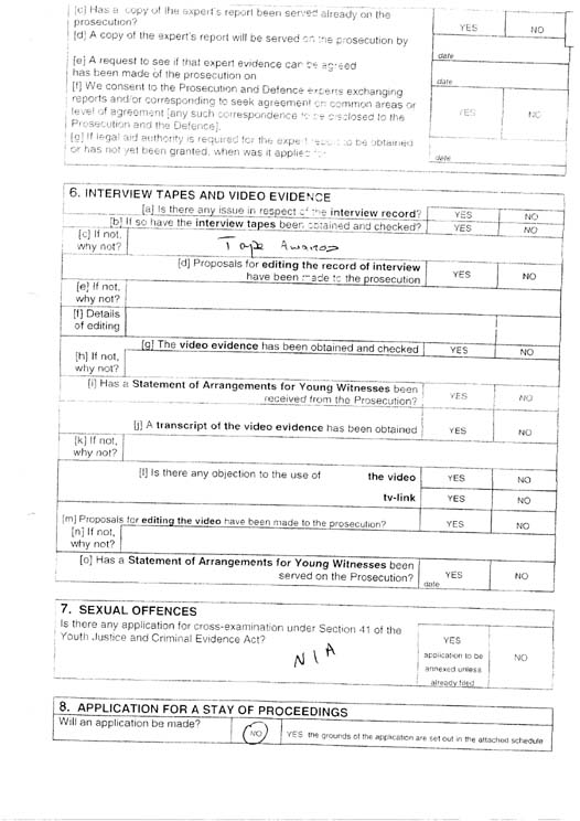 Defence Certificate of Readiness Plea and Directions Hearing Page 3