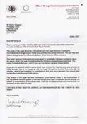 f) Office of the Legal Services Complaints Commissioner