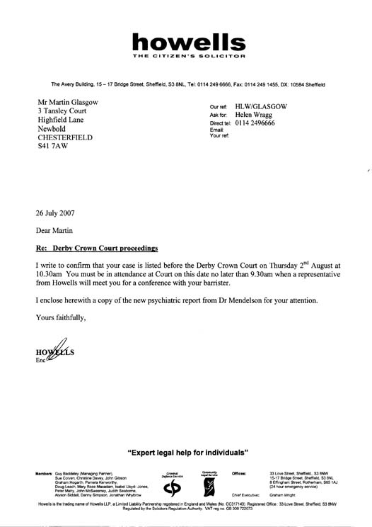 Derby Crown Court On Thursday 2nd August