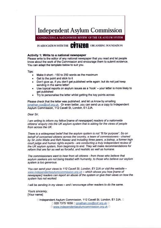 Independent Asylum Commission - Sir John Waite Page 2