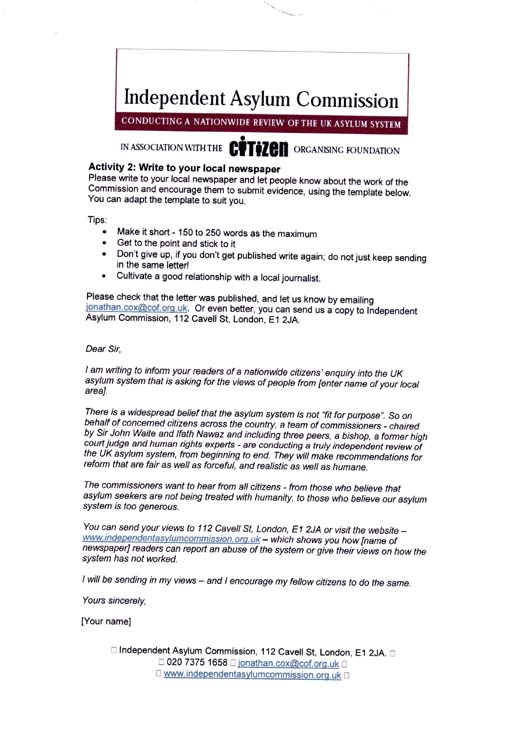 Independent Asylum Commission - Sir John Waite Page 3