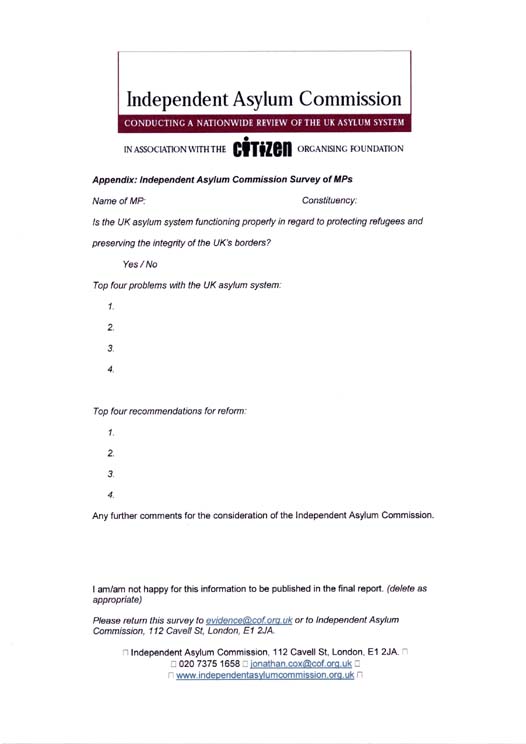 Independent Asylum Commission - Sir John Waite Page 6