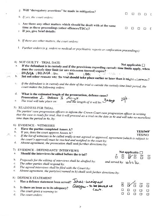 Judge Waite Plea and Case Management Page 2