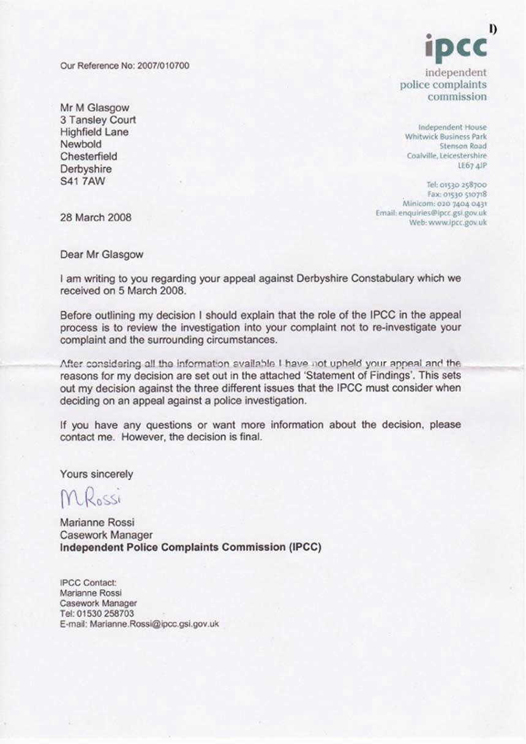 l) Independent Police Complaints Commission Page 0