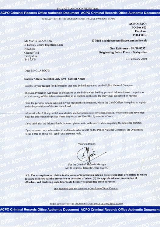 Martin Glasgow Criminal Records Page 0