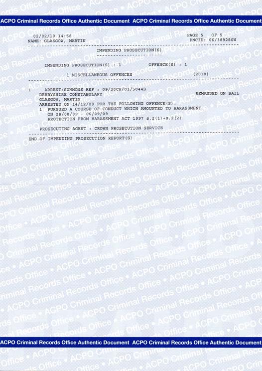 Martin Glasgow Criminal Records Page 5