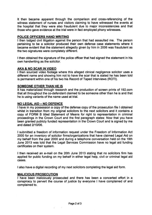 Notification and Request Fax Page 2