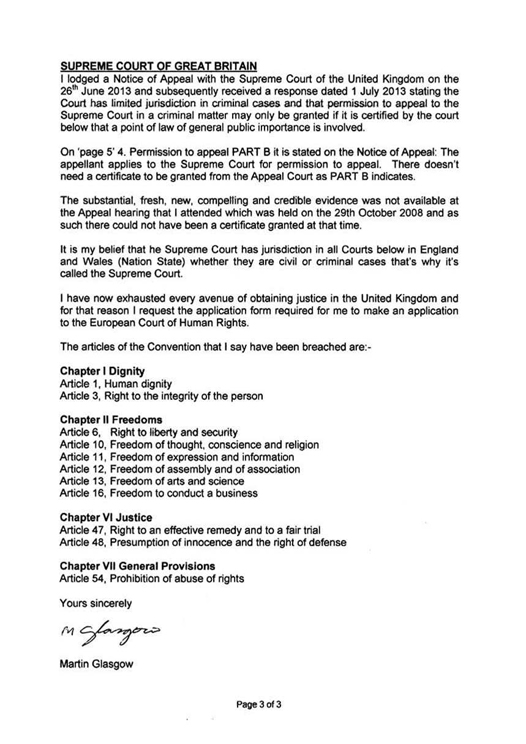 Notification and Request Fax Page 3