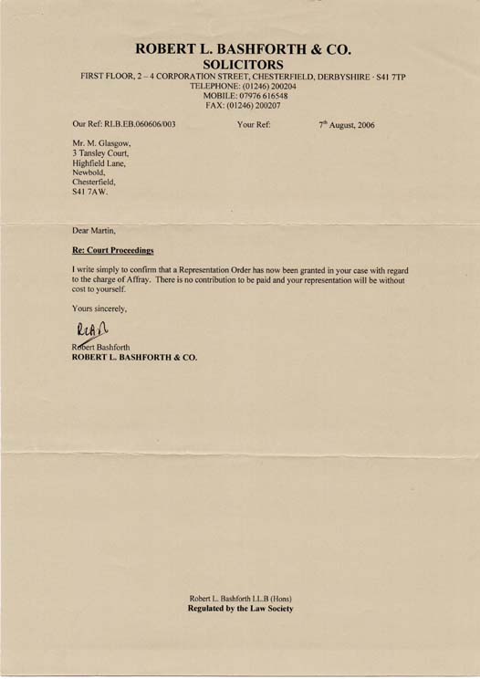 Representation Order Granted at Without Cost to Yourself