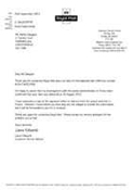 Royal Mail International Claim Form Response Letter pdf