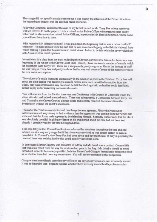 t) Legal Complaints Service from Ronert L Bashforth Page 2