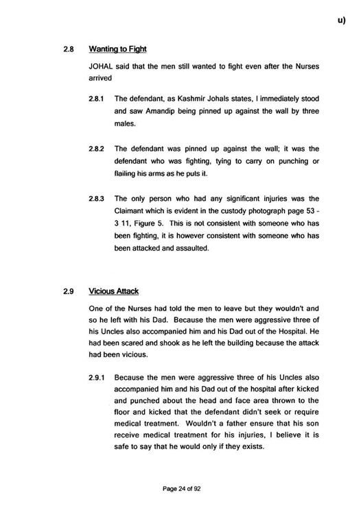 u) Civil Litigation Comparison and Cross-Referencing Page 24