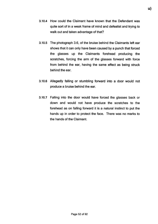 u) Civil Litigation Comparison and Cross-Referencing Page 52