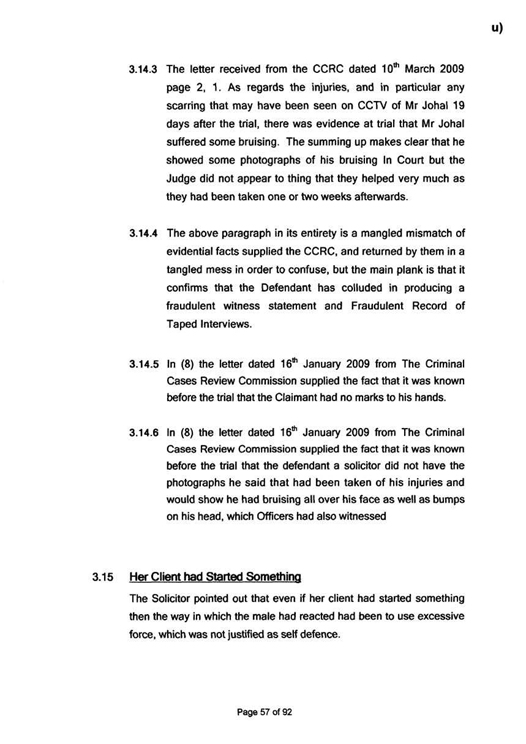 u) Civil Litigation Comparison and Cross-Referencing Page 57
