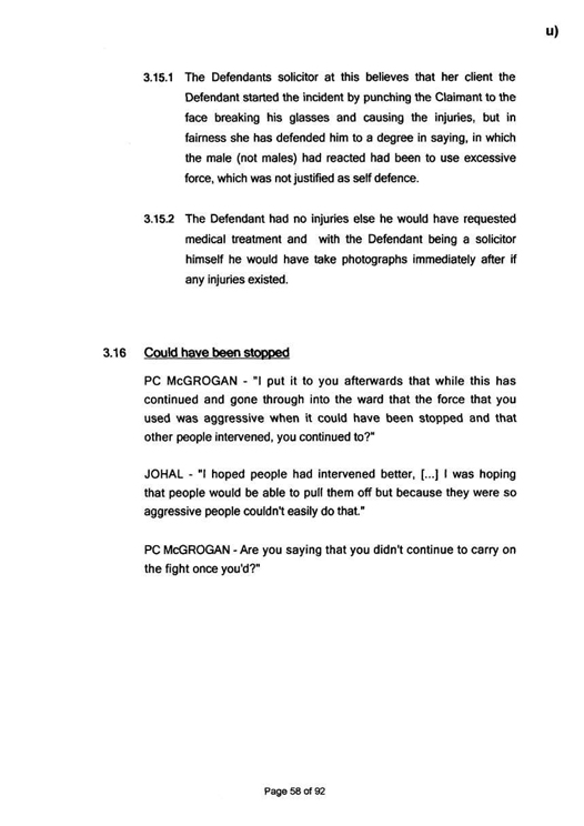 u) Civil Litigation Comparison and Cross-Referencing Page 59