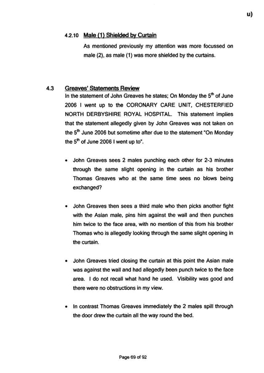 u) Civil Litigation Comparison and Cross-Referencing Page 69