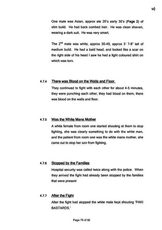 u) Civil Litigation Comparison and Cross-Referencing Page 78