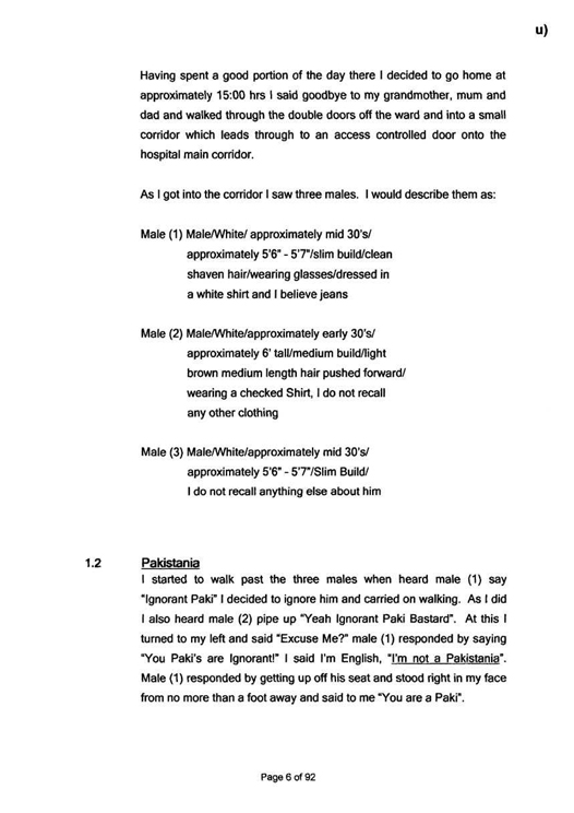 u) Civil Litigation Comparison and Cross-Referencing Page 6