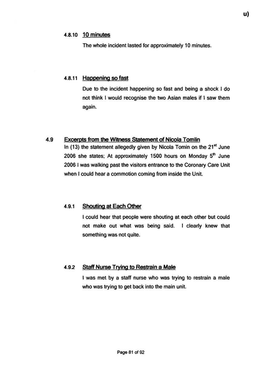 u) Civil Litigation Comparison and Cross-Referencing Page 81