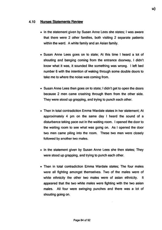 u) Civil Litigation Comparison and Cross-Referencing Page 84
