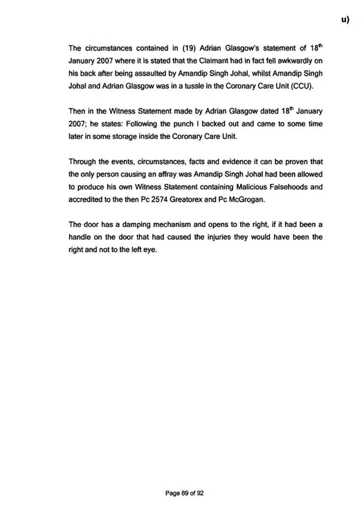 u) Civil Litigation Comparison and Cross-Referencing Page 89
