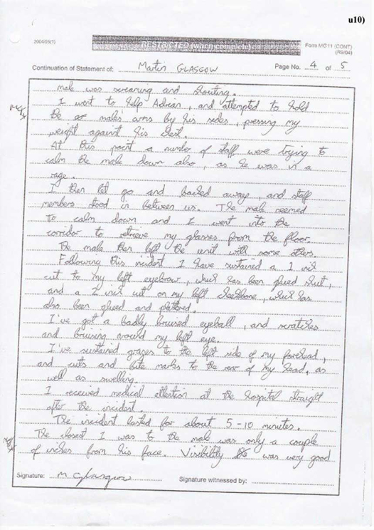 u10) Witness Statement of Martin Glasgow Page 4