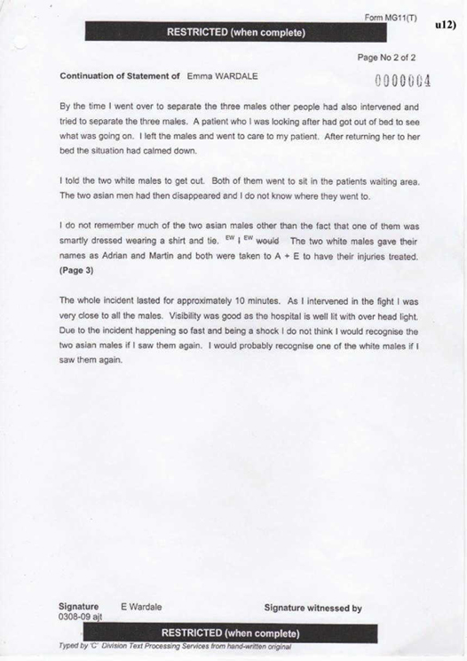 u12) Witness Statement of Emma Wardale Page 2