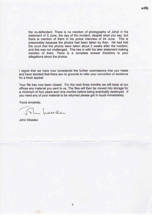 u18) CCRC Letter Dated 8 April 2009 Page 3