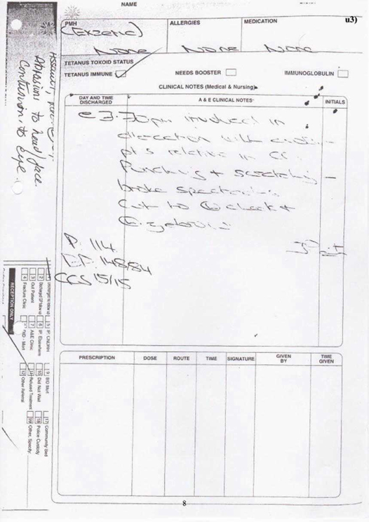 u3) Hospital Treatment Records Page 6