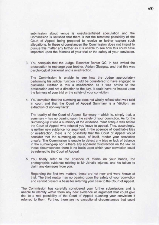 u8) CCRC Letter Dated 16th January 2009 Page 7